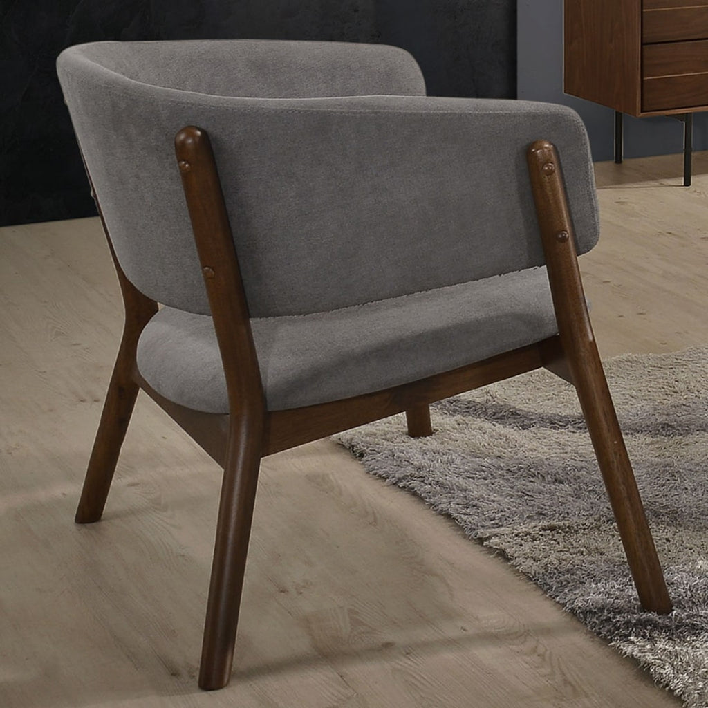 Reposapiés sillón Mid Century tapizado gris claro / oscuro – DERBE MUEBLES